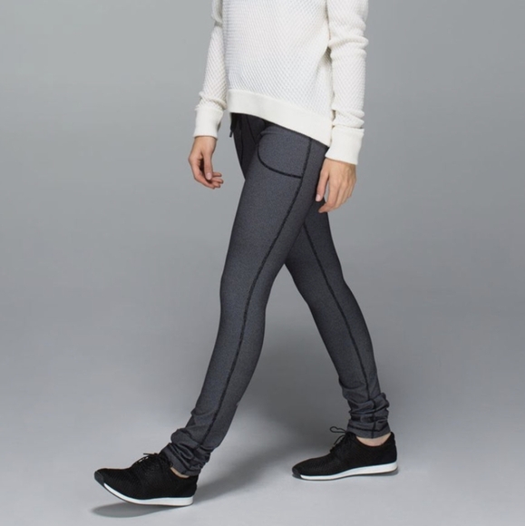 Lululemon Skinny Will Pant Cross Stitch Black White Women's 4 - Picture 4 of 15